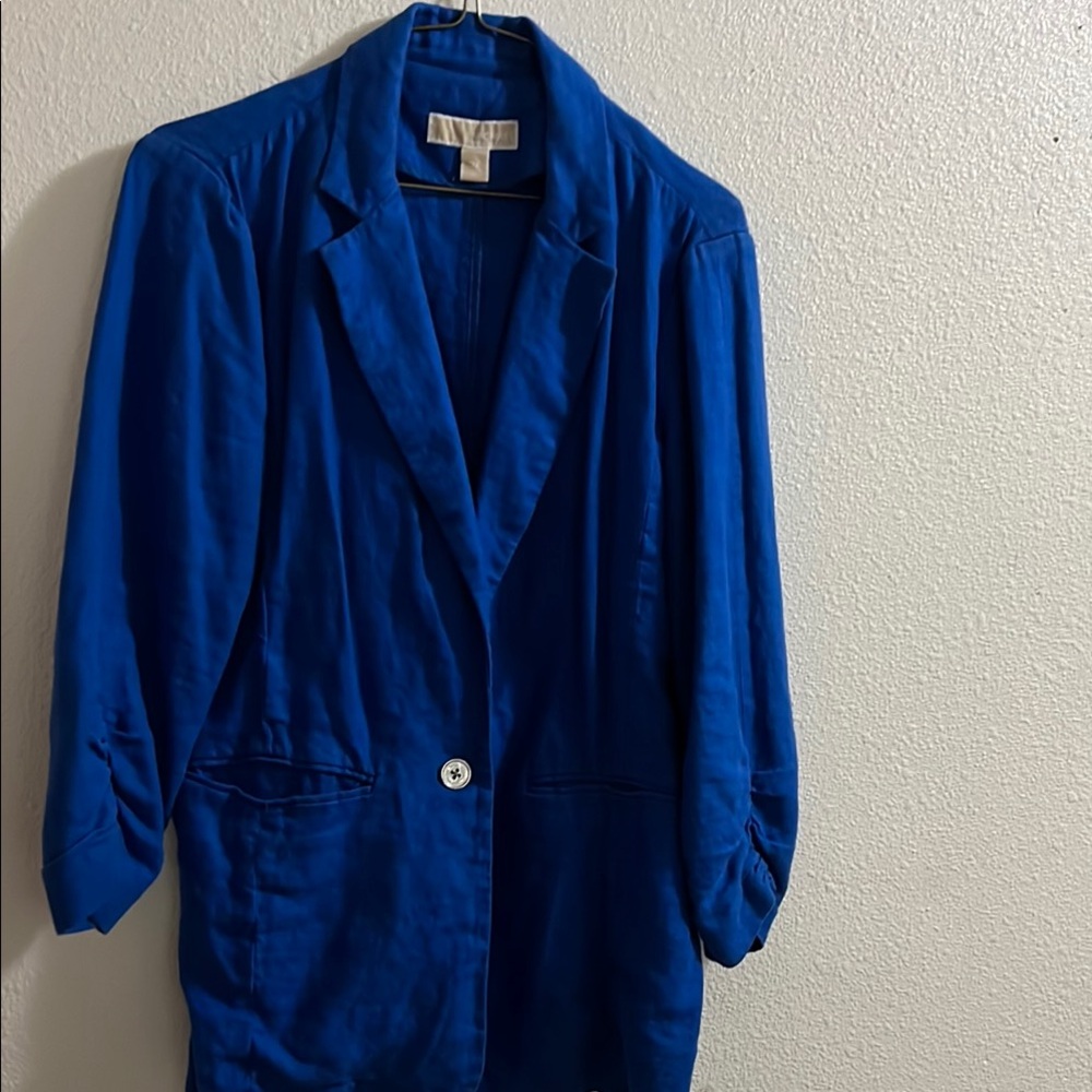 Michael Kors Royal Blue/Silver button Blazer